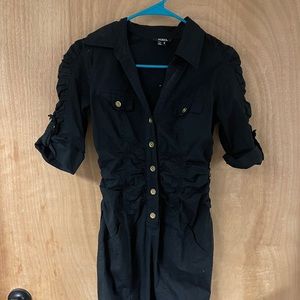 XOXO Cinched Waist Midi Dress